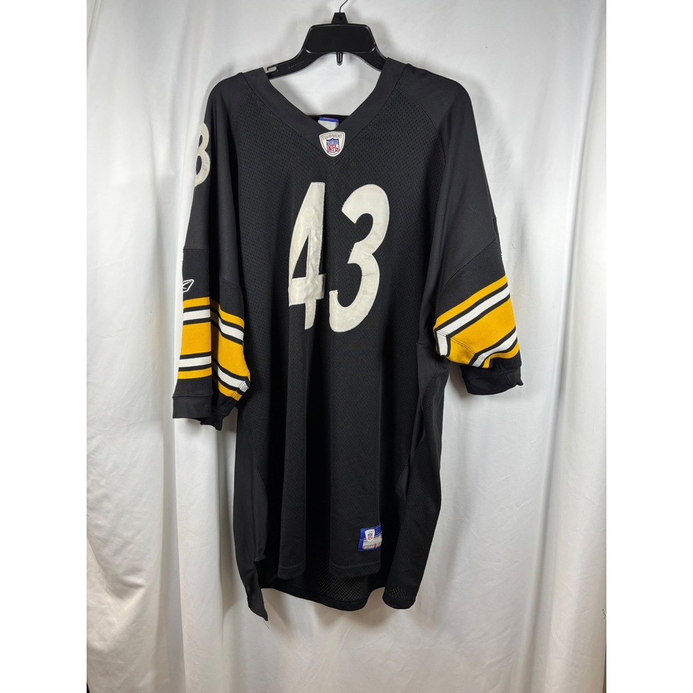 Reebok NFL Pittsburgh Steelers Troy Polamalu 43 Stitched Jersey Black Size
XXL